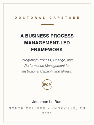 Cover: A Business Process Management-Led Framework