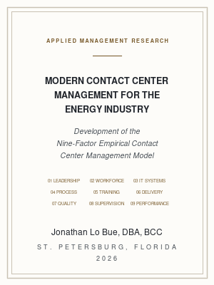 Cover: Modern Contact Center Management for the Energy Industry