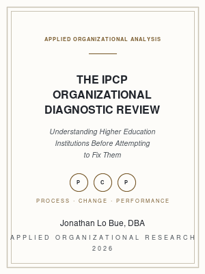 Cover: The IPCP Organizational Diagnostic Review